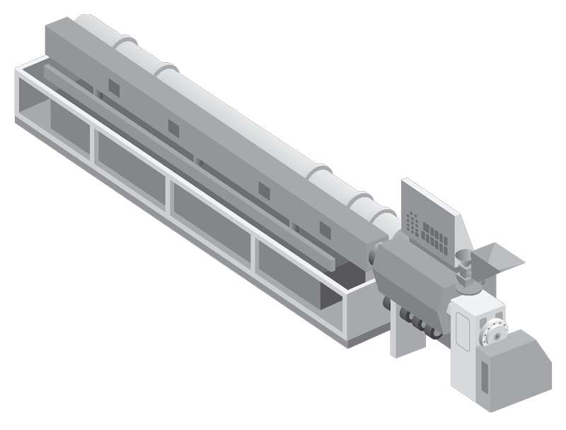 Caplugs extrusion machine