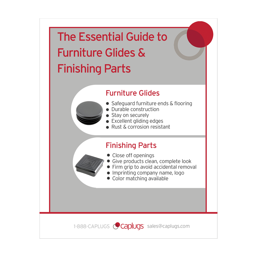 finishing parts and furniture glides infographic